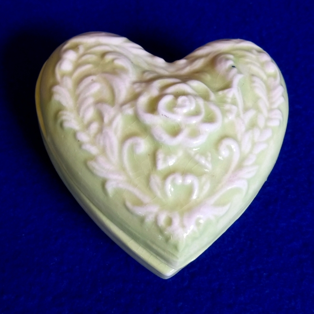 Vintage Heart Box Jewelry Holder